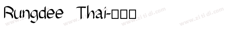 Rungdee Thai字体转换